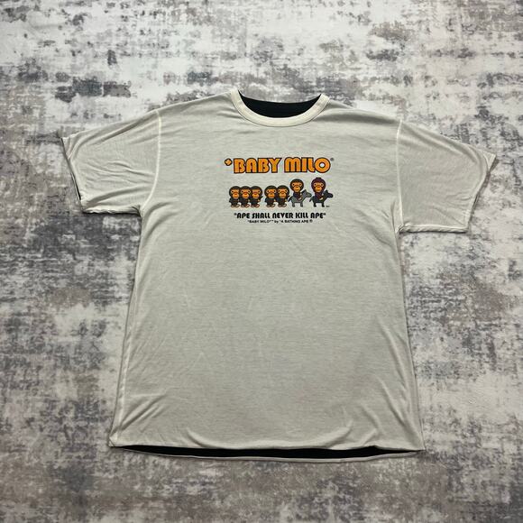 Authentic Bape 2000's Baby Milo Reversible Tee XL - Picture 1 of 9